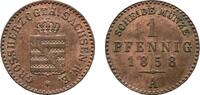 Sachsen-Weimar-Eisenach Cu Pfennig 1858 A Carl Alexander 1853-1901 Sehr ... 20,00 EUR  zzgl. 3,00 EUR Versand