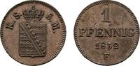Sachsen-Albertinische Linie Cu Pfennig 1852 F Friedrich August II. 1836-... 20,00 EUR  zzgl. 3,00 EUR Versand