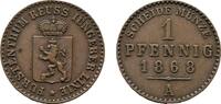 Reuss, j&uuml;ngere Linie zu Schleiz Cu Pfennig 1868 A Heinrich XIV. 1867-191... 10,00 EUR  zzgl. 3,00 EUR Versand
