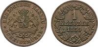 Nassau Cu Kreuzer 1859 Adolph 1839-1866 Fast vorz&uuml;glich 15,00 EUR  zzgl. 3,00 EUR Versand