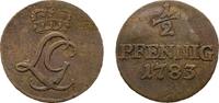 Schwarzburg-Rudolstadt Cu 1/2 Pfennig 1783 Saalfeld Ludwig G&uuml;nther II. 1... 20,00 EUR  zzgl. 3,00 EUR Versand