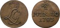 Schwarzburg-Rudolstadt Cu 1/2 Pfennig 1783 Saalfeld Ludwig G&uuml;nther II. 1... 20,00 EUR  zzgl. 3,00 EUR Versand