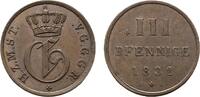 Mecklenburg-Strelitz Cu 3 Pfennig 1832 FN Georg 1816-1860 Sehr sch&ouml;n - v... 25,00 EUR  zzgl. 3,00 EUR Versand