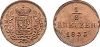 Schwarzburg-Rudolstadt Cu 1/8 Kreuzer 1855 Friedrich G&uuml;nther 1807-1867 P... 85,00 EUR  zzgl. 3,00 EUR Versand