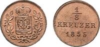 Schwarzburg-Rudolstadt Cu 1/8 Kreuzer 1855 Friedrich G&uuml;nther 1807-1867 P... 85,00 EUR  zzgl. 3,00 EUR Versand