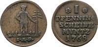 Braunschweig-Wolfenbüttel Cu Pfennig Karl I. 1735-1780 -