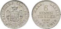 Waldeck 1/6 Taler 1837 Georg Heinrich 1813-1845 Winz. Randfehler, fast v... 85,00 EUR  zzgl. 3,00 EUR Versand
