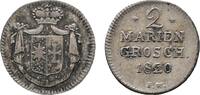 Waldeck 2 Mariengroschen 1820 Georg Heinrich 1813-1845 Sehr sch&ouml;n 45,00 EUR  zzgl. 3,00 EUR Versand