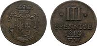 Waldeck Cu 3 Pfennig 1819 Georg Heinrich 1813-1845 Sehr sch&ouml;n 45,00 EUR  zzgl. 3,00 EUR Versand