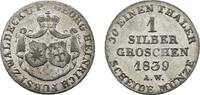 Waldeck Silbergroschen 1839 Georg Heinrich 1813-1845 Selten. Sehr sch&ouml;n ... 45,00 EUR  zzgl. 3,00 EUR Versand