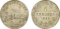 Frankfurt, Stadt 6 Kreuzer 1852 Vorz&uuml;glich 65,00 EUR  zzgl. 3,00 EUR Versand