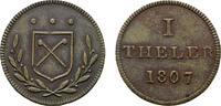 Frankfurt, Stadt Cu Theler 1807 Judenpfennige Vorz&uuml;glich 75,00 EUR  zzgl. 3,00 EUR Versand