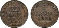 Brandenburg-Preu&szlig;en Cu 4 Pfennig 1852 A Friedrich Wilhelm IV. 1840-1861 ... 20,00 EUR  zzgl. 3,00 EUR Versand