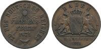 Baden-Durlach Cu Gedenkkreuzer Friedrich I. 1852-1907 -