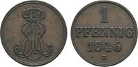 Braunschweig-Calenberg-Hannover Cu Pfennig Ernst August 1837-1851 -