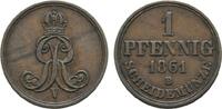 Braunschweig-Calenberg-Hannover Cu Pfennig Georg V. 1851-1866 -