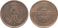 Braunschweig-Calenberg-Hannover Cu 2 Pfennig Georg V. 1851-1866 -