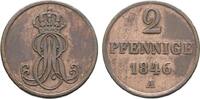 Braunschweig-Calenberg-Hannover Cu 2 Pfennig Ernst August 1837-1851 -