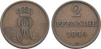 Braunschweig-Calenberg-Hannover Cu 2 Pfennig Ernst August 1837-1851 -