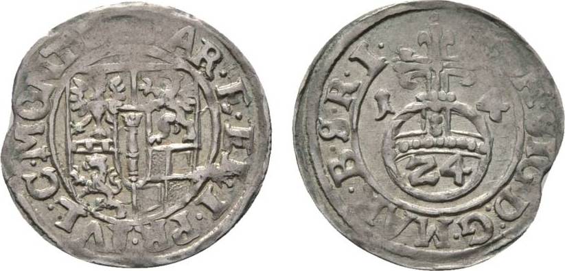 Brandenburg-Preußen 1/24 Taler 1614 HL Driesen Johann Sigismund 1608 ...