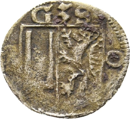 Schwarzburg Einseitiger Pfennig 1520 Arnstadt Balthasar, Günther und