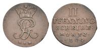 Braunschweig-Calenberg-Hannover Cu 2 Pfennig Georg III. 1760-1820 -