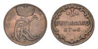 Löwenstein-Wertheim-Rochefort Cu Pfennig Karl Thomas 1735-1789