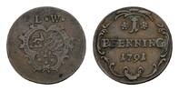 Löwenstein-Wertheim-Rochefort Cu Pfennig Dominik Constantin 1789-1806