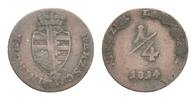 Sachsen-Meiningen Cu 1/4 Kreuzer Bernhard Erich Freund 1803-1866 -