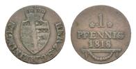 Sachsen-Meiningen Cu 1/4 Kreuzer Bernhard Erich Freund 1803-1866 -