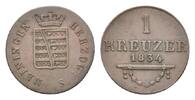 Sachsen-Meiningen Cu Kreuzer Bernhard Erich Freund 1803-1866 -