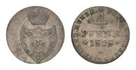 Schaumburg-Lippe 4 Pfennig Georg Wilhelm 1807-1860