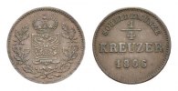 Schwarzburg-Rudolstadt Cu 1/4 Kreuzer Friedrich Günther 1807-1867