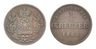 Schwarzburg-Rudolstadt Cu 1/4 Kreuzer Friedrich Günther 1807-1867
