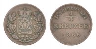Schwarzburg-Rudolstadt Cu 1/4 Kreuzer Friedrich Günther 1807-1867