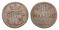 Trier, Erzbistum Cu 4 Pfennig Johann Philipp von Walderdorff 1756-1768
