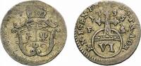 Sachsen-Weimar-Eisenach 6 Pfennig Friedrich III. von Gotha-Altenburg, als Vormund 1749-1755