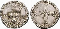 Frankreich 1/4 Ecu Heinrich IV. 1589-1610 -
