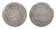 Hessen-Darmstadt Cu Pfennig Ludwig X. 1790-1806 -