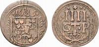 Bentheim-Tecklenburg-Rheda Cu 4 Pfennig Johann Adolph 1674-1700