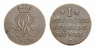 Braunschweig-Calenberg-Hannover Cu Pfennig Georg III. 1760-1820 -