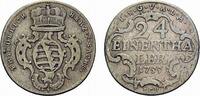 Sachsen-Gotha-Altenburg 1/24 Taler Friedrich III. 1732-1772
