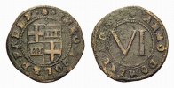 Paderborn, Bistum Cu 6 Pfennig Theodor Adolf von der Recke 1650-1661 -