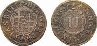 Paderborn, Bistum Cu 2 Pfennig Hermann Werner von Metternich 1683-1704 -