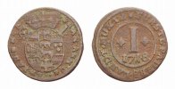 Paderborn, Bistum Cu Pfennig Franz Arnold von Metternich 1704-1718 -