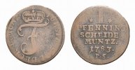 Waldeck Cu Pfennig Friedrich 1763-1812