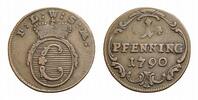 Löwenstein-Wertheim-Rochefort Cu Pfennig Dominik Constantin 1789-1806