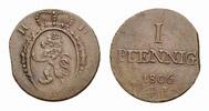 Hessen-Darmstadt Cu Pfennig Ludwig X. 1790-1806 -