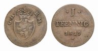 Hessen-Darmstadt Cu Pfennig Ludwig I. 1806-1830 -