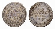 Sachsen-Albertinische Linie 1/24 Taler Friedrich August I. 1694-1733 -